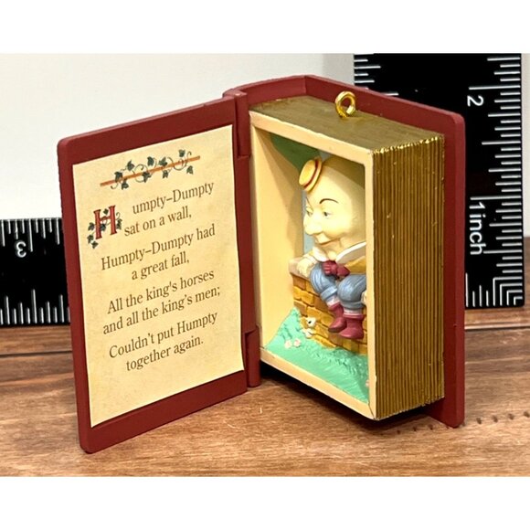 1993 HALLMARK KEEPSAKE ORNAMENT QX528-2 HUMPTY DUMPTY MOTHER GOOSE - Picture 7 of 8